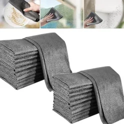 Tykt Magic Rengøringsklud, Mikrofiber Glas Rengøringsklud, Genanvendelige Rengøringsklude 10Pcs 20 x 30 cm