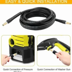 Udskiftnings højtryksslange til Karcher K2-K7 rengøringsmaskiner, Quick Connector (6m)