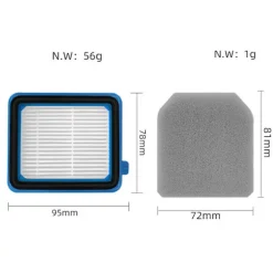 Udskiftningsfilter til støvsuger Electrolux Q serie Q6-8 WQ61/WQ71/WQ81 2 pack