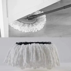 Udskiftningshoveder til moppe, mikrofiber moppe refill hoveder, let rengøring moppehoved (hvid 4 stk.) (LGL)