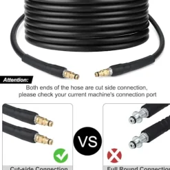 Udskiftningsslange til højtryksrenser Kärcher K-serie K2 K3 K4 K5 K6 K7 Click Plug Quick Connect-XF13 20m