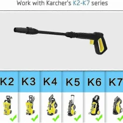 Udskiftningssprøjtepistol og sprøjtelanse til Karcher K2 K3 K4 K5 K6 K7 højtryksrenser, Quick Connect vandstrålesprøjtepistol til Krcher K2 K7-serien (LGL) | Fyndiq