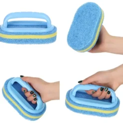 Ultimativt rengøringsbørstesæt med ergonomisk håndtag, robuste børstehår til gryder og fade, miljøvenligt materiale, holdbar konstruktion, 4