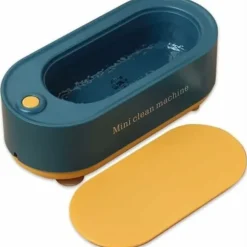 Ultralydsrenser 350ml Rengøringsmiddel til Briller Ultralydsbad til Briller Smykker Ure Ringe Halskæder Barbermaskiner Proteser (Farve: Blå)/NC/