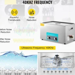 Ultralydsrenser-Duoku-30 L-Digital Timer og Opvarmning- Rustfrit Stål-Knappen kontrol