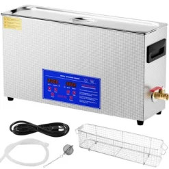 Ultrasonic Cleaner-Duoku-10 L-Digital Rengøringsmaskine 300W med Opvarmning og Timer