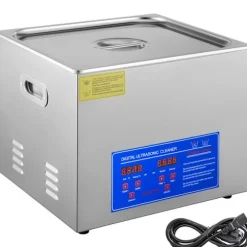 Ultrasonic Rengøring-Duoku-15 L-Rustfrit Stål-med Digital Varme Timer og Smykker Rengøring