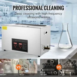 Ultrasonic Renser-Duoku-30 L-med Digital Timer og Opvarmning-Rustfrit Stål-Smådele og Printplader