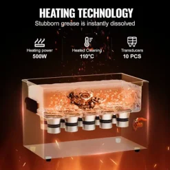 Ultrasonisk Renser-Duoku-30 L-Sonik Kavitation Maskine 360W med Opvarmning, Tidsindstilling og Kurv