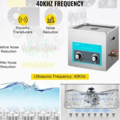 Ultrasonrenser-Duoku-10 L-Rustfrit Stål-med Digitalt Varme Timer og Smykke Rensning
