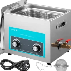Ultrasonrenser-Duoku-10 L-Rustfrit Stål-med Digitalt Varme Timer og Smykke Rensning