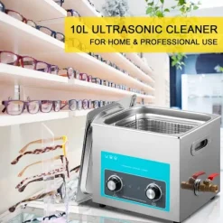 Ultrasonrenser-Duoku-10 L-Rustfrit Stål-med Digitalt Varme Timer og Smykke Rensning