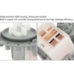 Vaskemaskine afløbspumpe 30W 20L pr. minut Høj effektivitet vaskemaskine dræningspumpe AC220?240V