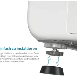##/Vaskemaskinefod, Anti-Vibrations Gummifødder, Anti-Skrid, Gulv##/