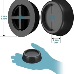 ##/Vaskemaskinefod, Anti-Vibrations Gummifødder, Anti-Skrid, Gulv##/