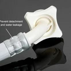 Vaskemaskineslange, kompatibel med de fleste apparater, trykbestandigt design, trelags eksplosionssikker teknologi, stålhoved, rustfri