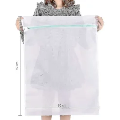 Vaskenet Stort, Vaskesæk Xxl 90x110cm 2 Styk Vaskesæk Genanvendelig Vaskenet Med Lynlås Stor Til Vaskesække Vaskesække Vaskesæk