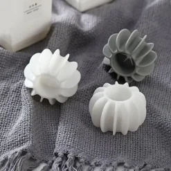 Vaskeri Bold Genanvendelig Silikone Tøj Hår Rengøring Værktøjer Kæledyr Hår Fjerner Vaskemaskine Kat Hår Catcher Vaskeri Bold 5PCS Grey