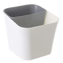 Vådt og Tørt Klassificeret Affaldsbeholder Dobbelt Brug Skraldespand Affaldsbeholder Plastik Affaldsbeholder (grå)