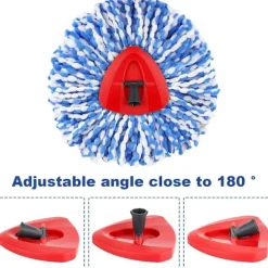 Velegnet til H2PrO moppehoveder med spinmoppebase, 3 stk, 1 stk