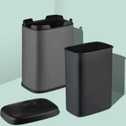 Vægmonteret affaldsbeholder, 5L, aftageligt låg