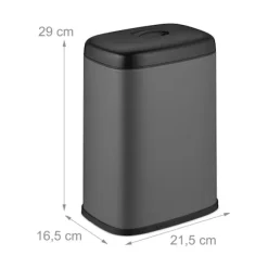 Vægmonteret affaldsbeholder, 5L, aftageligt låg