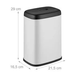 Vægmonteret affaldsbeholder, 5L, aftageligt låg