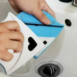 Vinduevasker Magnetisk Dobbeltsidet Squeegee Magnetisk Viskestykke Rengøringsværktøj til 3-8mm Vindueglas - Blå