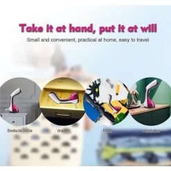 Violte Rejse Dampstrygejern 1400W 20g/min S-TRAVEL - Bærbar Strygejern Autonomi 11min (220mL) - Klar på 45s - Ideel til Strygning på Rejser