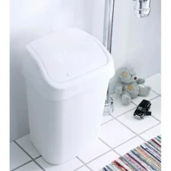 Vipplockskorg / Papperskorg Vit 10L White