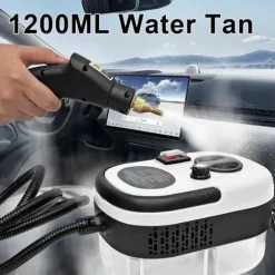 2500W Håndholdt Damprenser – Trykdamprenser med 3 Børstehoveder, 6 Niveauer, 1000 ml Vandtank