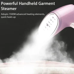 1500W Håndholdt Tøjdamper 3 Damptilstande, 350 ml Stor Aftagelig Vandtank Kompatibel med Hjem, Kontor og Rejser