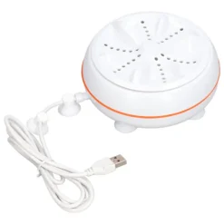 27W Mini Ultralyd USB Vaskemaskine 50s Omvendt Rengøring 30min Automatisk Slukning Turbine Rengøringsmaskine til Hjemmet