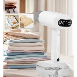 1800W Vertikal Tøjdamper, 330ML Vandtankkapacitet, Kontor, Kompakt Mini Rejse Tøjdamper