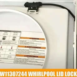 W11307244 W10682535 Vaskemaskine Låg Lås Kontakt Udskiftning (3 Ledninger) Passer til, Vaskemaskine Låg Dørlås Samling