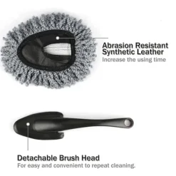 WABJTAM 2-pak Mini Mikrofiber Bil Dashboard Støvning Børste, Multifunktionel Bil Rengøringsbørste, Bil Interiør Eksteriør Tilbehør, Bil Rengøring og Vask | Fyndiq