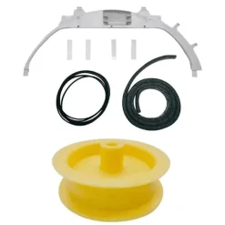 WE49X20697 Tørretumbler Lejesæt WE3M26 Top Leje WE9M30 Tromlefilt WE12M29 Rem WE1M1067 Leje Glider