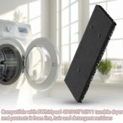 Whirlpool 4-pakke tørretumbler filtre 481010716911 [DB] Black