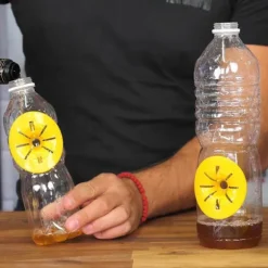 6x hvepsefælder til plastflasker Yellow