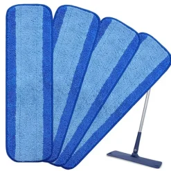 {xj}Mikrofiber Moppeklud, Erstatningsrengøringspuder, 6 stk., Passer til Bo