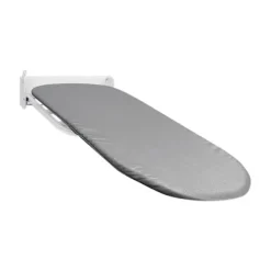 【14y】 Vægmonteret strygebræt 180 graders rotation hængende til stue lille rum hvid grå White Gray White Gray 92cmx31cm